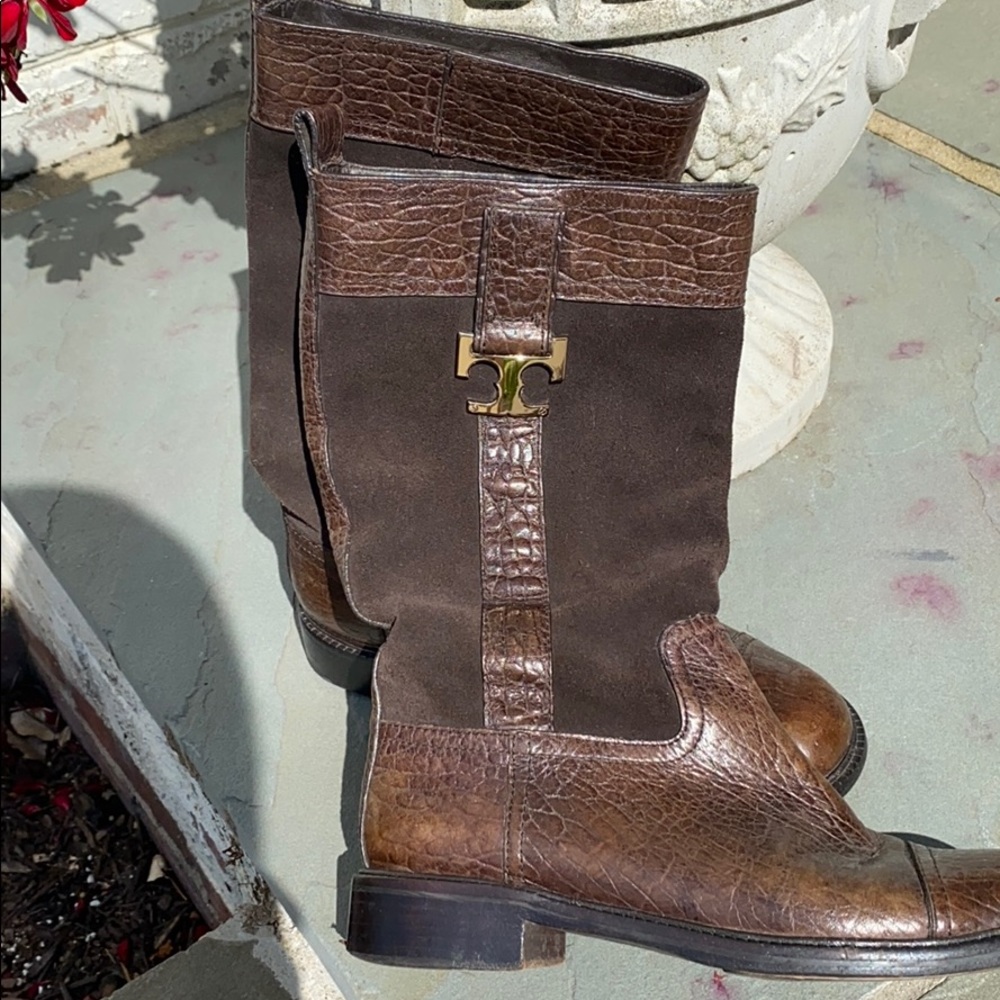 Tory Burch Suede Brown Boots